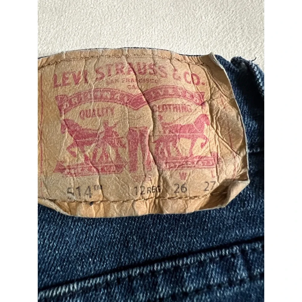 Kids Levi's 514 Performance Straight Jeans Dark Wash Size 12 Reg